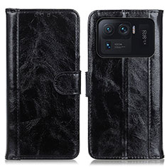 Coque Portefeuille Livre Cuir Etui Clapet D07Y pour Xiaomi Mi 11 Ultra 5G Noir