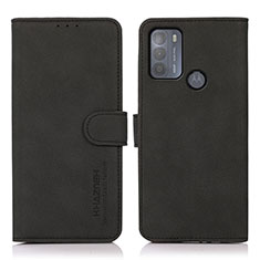 Coque Portefeuille Livre Cuir Etui Clapet D08Y pour Motorola Moto G50 Noir