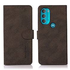 Coque Portefeuille Livre Cuir Etui Clapet D08Y pour Motorola Moto G71 5G Marron
