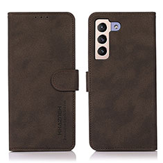Coque Portefeuille Livre Cuir Etui Clapet D08Y pour Samsung Galaxy S24 Plus 5G Marron