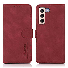 Coque Portefeuille Livre Cuir Etui Clapet D08Y pour Samsung Galaxy S25 5G Rouge