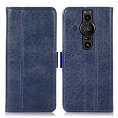 Coque Portefeuille Livre Cuir Etui Clapet D08Y pour Sony Xperia PRO-I Bleu