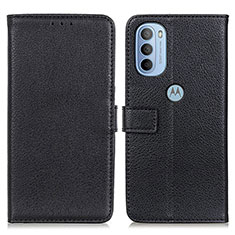 Coque Portefeuille Livre Cuir Etui Clapet D09Y pour Motorola Moto G31 Noir