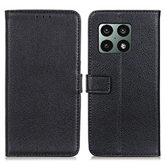 Coque Portefeuille Livre Cuir Etui Clapet D09Y pour OnePlus 10 Pro 5G Noir