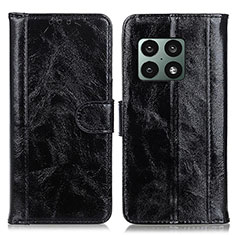Coque Portefeuille Livre Cuir Etui Clapet D10Y pour OnePlus 10 Pro 5G Noir