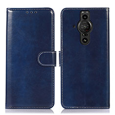 Coque Portefeuille Livre Cuir Etui Clapet D10Y pour Sony Xperia PRO-I Bleu