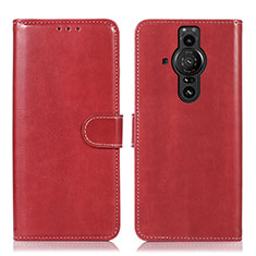 Coque Portefeuille Livre Cuir Etui Clapet D10Y pour Sony Xperia PRO-I Rouge