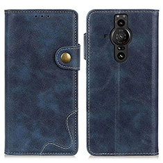 Coque Portefeuille Livre Cuir Etui Clapet D11Y pour Sony Xperia PRO-I Bleu