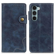 Coque Portefeuille Livre Cuir Etui Clapet DY01 pour Motorola Moto G200 5G Bleu