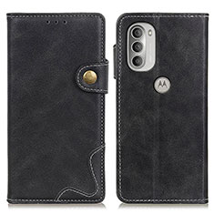 Coque Portefeuille Livre Cuir Etui Clapet DY01 pour Motorola Moto G51 5G Noir