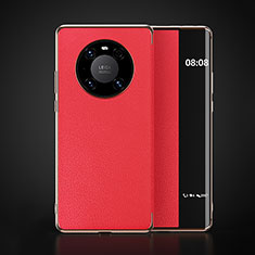 Coque Portefeuille Livre Cuir Etui Clapet F03 pour Huawei Mate 40 Pro Rouge