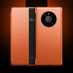 Coque Portefeuille Livre Cuir Etui Clapet F04 pour Huawei Mate 40E Pro 5G Orange