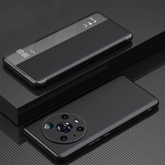 Coque Portefeuille Livre Cuir Etui Clapet GS1 pour Huawei Honor Magic4 Pro 5G Noir