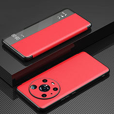 Coque Portefeuille Livre Cuir Etui Clapet GS1 pour Huawei Honor Magic4 Pro 5G Rouge
