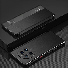 Coque Portefeuille Livre Cuir Etui Clapet GS1 pour Huawei Mate 50 Pro Noir