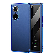Coque Portefeuille Livre Cuir Etui Clapet GS1 pour Huawei Nova 9 Bleu