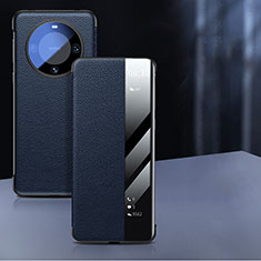 Coque Portefeuille Livre Cuir Etui Clapet GS3 pour Huawei Mate 60 Pro+ Plus Bleu
