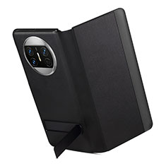 Coque Portefeuille Livre Cuir Etui Clapet GS3 pour Huawei Mate X3 Noir