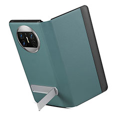Coque Portefeuille Livre Cuir Etui Clapet GS3 pour Huawei Mate X3 Vert