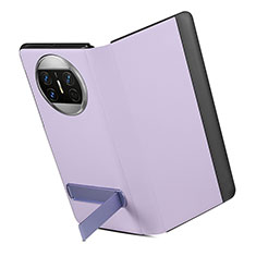 Coque Portefeuille Livre Cuir Etui Clapet GS3 pour Huawei Mate X3 Violet