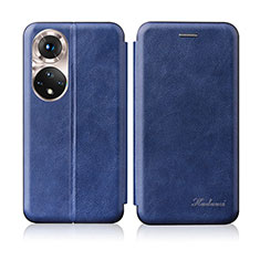 Coque Portefeuille Livre Cuir Etui Clapet H01D pour Huawei Nova 9 Bleu