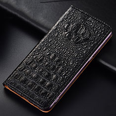 Coque Portefeuille Livre Cuir Etui Clapet H01P pour Apple iPhone SE (2020) Noir