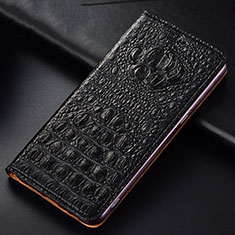 Coque Portefeuille Livre Cuir Etui Clapet H01P pour Huawei P60 Noir