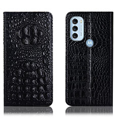Coque Portefeuille Livre Cuir Etui Clapet H01P pour Motorola Moto G71 5G Noir