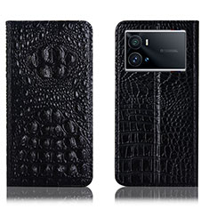 Coque Portefeuille Livre Cuir Etui Clapet H01P pour Vivo iQOO 9 Pro 5G Noir