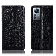 Coque Portefeuille Livre Cuir Etui Clapet H01P pour Xiaomi Mi 12 5G Noir