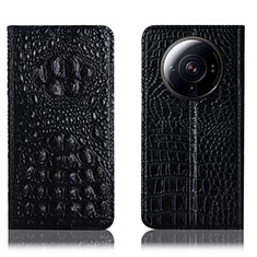 Coque Portefeuille Livre Cuir Etui Clapet H01P pour Xiaomi Mi 12 Ultra 5G Noir