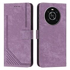Coque Portefeuille Livre Cuir Etui Clapet H01X pour Huawei Honor Magic4 Lite 4G Violet
