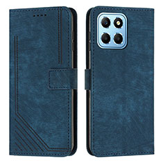 Coque Portefeuille Livre Cuir Etui Clapet H01X pour Huawei Honor X8 5G Bleu