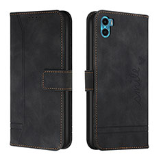 Coque Portefeuille Livre Cuir Etui Clapet H01X pour Motorola Moto E22S Noir