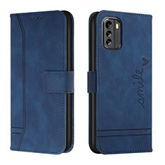Coque Portefeuille Livre Cuir Etui Clapet H01X pour Nokia G60 5G Bleu