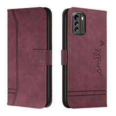 Coque Portefeuille Livre Cuir Etui Clapet H01X pour Nokia G60 5G Rouge