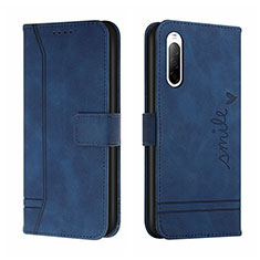 Coque Portefeuille Livre Cuir Etui Clapet H01X pour Sony Xperia L4 Bleu