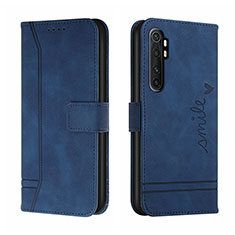 Coque Portefeuille Livre Cuir Etui Clapet H01X pour Xiaomi Mi Note 10 Lite Bleu