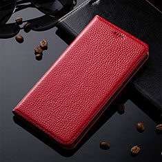 Coque Portefeuille Livre Cuir Etui Clapet H02P pour Apple iPhone 7 Rouge