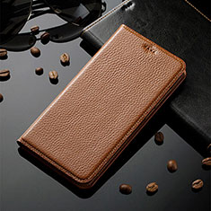 Coque Portefeuille Livre Cuir Etui Clapet H02P pour Asus ZenFone 10 Brun Clair