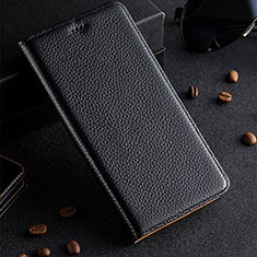 Coque Portefeuille Livre Cuir Etui Clapet H02P pour Huawei Honor X6a Noir