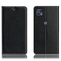 Coque Portefeuille Livre Cuir Etui Clapet H02P pour Motorola Moto G50 5G Noir