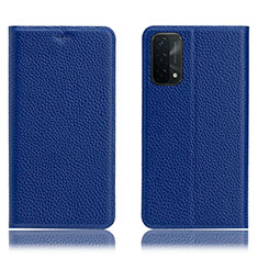 Coque Portefeuille Livre Cuir Etui Clapet H02P pour OnePlus Nord N200 5G Bleu