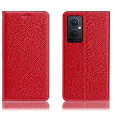 Coque Portefeuille Livre Cuir Etui Clapet H02P pour Oppo F21s Pro 5G Rouge