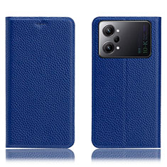 Coque Portefeuille Livre Cuir Etui Clapet H02P pour Oppo K10 Pro 5G Bleu