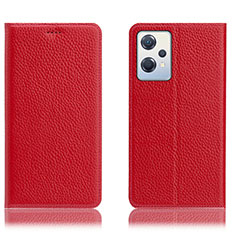 Coque Portefeuille Livre Cuir Etui Clapet H02P pour Oppo K10X 5G Rouge