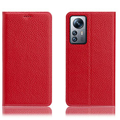 Coque Portefeuille Livre Cuir Etui Clapet H02P pour Xiaomi Mi 12 Lite 5G Rouge
