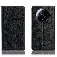 Coque Portefeuille Livre Cuir Etui Clapet H02P pour Xiaomi Mi 12 Ultra 5G Noir