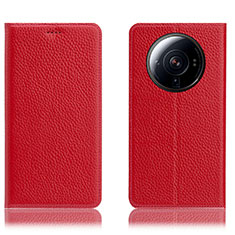 Coque Portefeuille Livre Cuir Etui Clapet H02P pour Xiaomi Mi 12 Ultra 5G Rouge