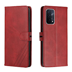 Coque Portefeuille Livre Cuir Etui Clapet H02X pour OnePlus Nord N200 5G Rouge